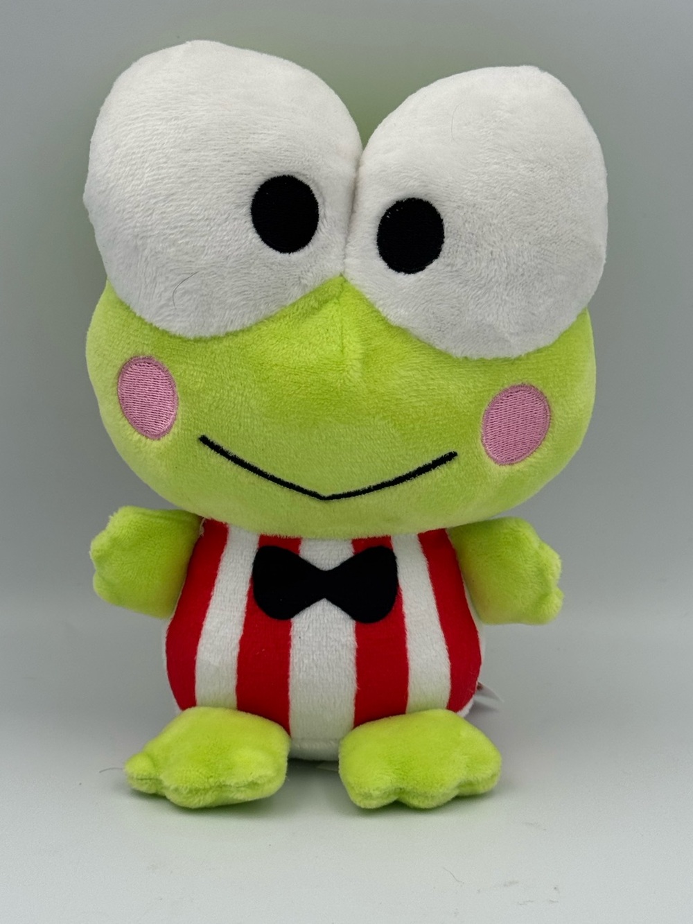 Sanrio Keroppi Frog Plush 8" Mattel 2021 Classic Red White Outfit Stuffed Toy